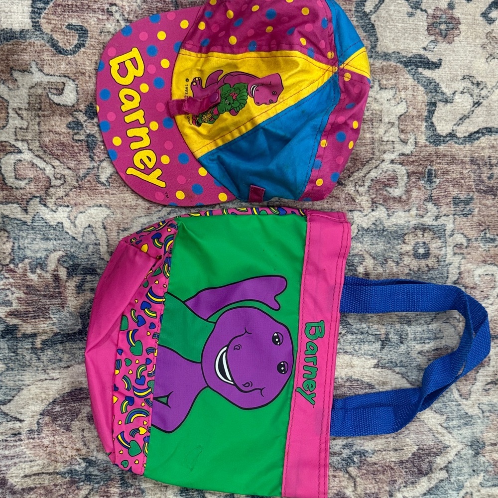 Barneys New York Colorful Kids Cap and Tote Set
